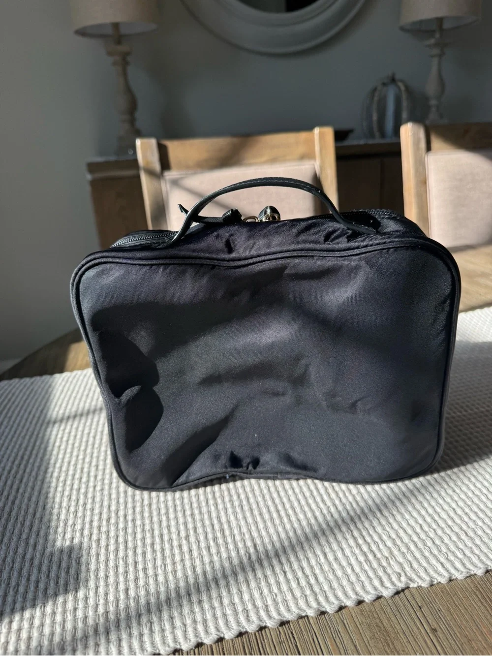 kate spade Black Structured Cosmetic Case with Top Handle